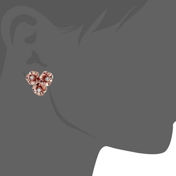 New Kate Spade Shine On Rose Gold Earrings - Picture 5 of 14